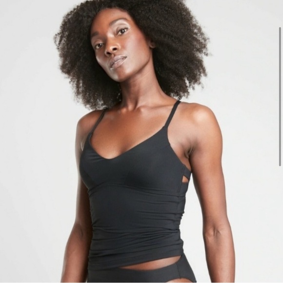 Athleta Black Tie Back Triangle Tankini Swim Top - Picture 3 of 13